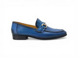 Carrucci Shoes Gold Horse Bit Soft Calf Leather Loafer