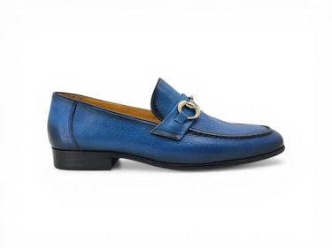 Carrucci Shoes Gold Horse Bit Soft Calf Leather Loafer