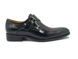 Carrucci Shoes Soft Calf Patent Leather Monk Strap