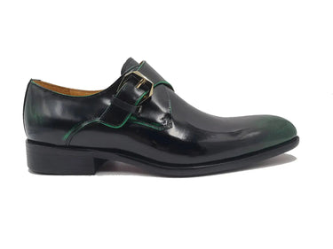 Carrucci Shoes Soft Calf Patent Leather Monk Strap