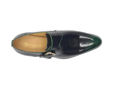 Carrucci Shoes Soft Calf Patent Leather Monk Strap
