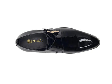 Carrucci Shoes Soft Calf Patent Leather Monk Strap