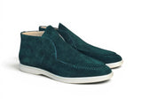 Soft Suede Comfort Loafer in Green