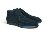 Soft Suede Comfort Loafer in Black