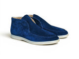 Soft Suede Comfort Loafer in Navy