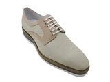 Carrucci Shoes Spring Linen Mixed Media Oxford