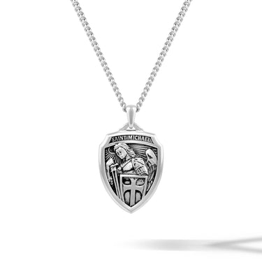 St. Michael Amulet - Sterling Silver