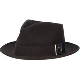 Stacy Adams Alpha Wool Felt Fedora in Brown