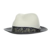 Stacy Adams Haring Straw Trilby Fedora in Black