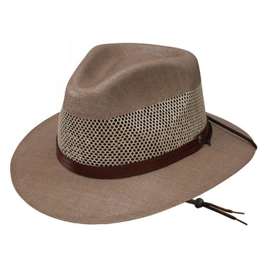 Stetson Afton Vented Canvas Outdoor Hat in Taupe