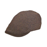 Stetson Bodkin Herringbone Wool Blend Ivy Cap in Chocolate