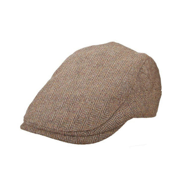 Stetson Bodkin Herringbone Wool Blend Ivy Cap in Taupe