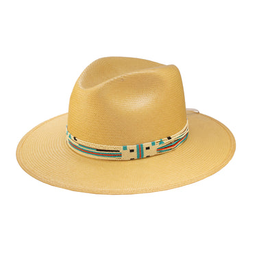 Stetson Cliff Dweller Straw Wide Brim Western Hat in Wheat