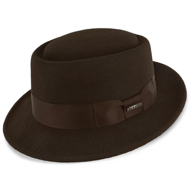 Stetson Cranston Wool Pork Pie in Chocolate