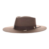 Stetson Dylan Wool Felt Wide Brim Fedora in Mink