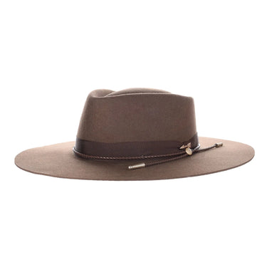 Stetson Dylan Wool Felt Wide Brim Fedora in Mink
