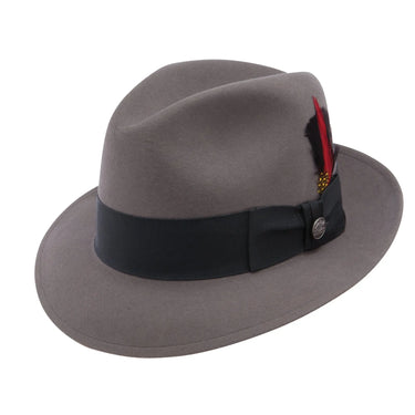 Stetson Frederick Wool Firm Felt Fedora in Caribou