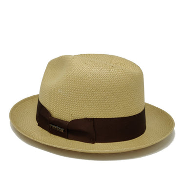 Stetson Haberdash Center Dent Shantung Straw Fedora