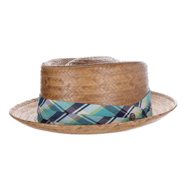 Stetson Madrigal Coconut Braid Straw Pork Pie Hat in Brown