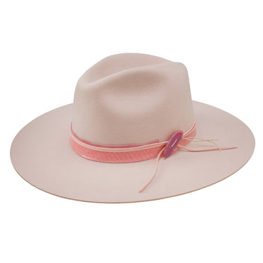 Stetson Sedona Wool Wide Brim Western Hat in Powder #color_ Powder