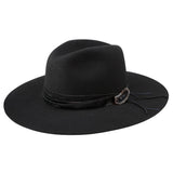 Stetson Sedona Wool Wide Brim Western Hat in Black