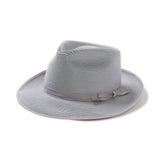 Stetson Stratoliner Milan Straw Fedora in Grey