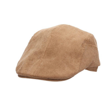 Stetson Waldo Corduroy Nylon Blend Ivy Cap in Taupe #color_ Taupe
