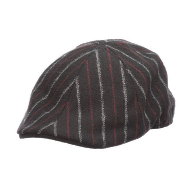 Stetson Wildgrass Suit Stripe Ivy Cap in Black