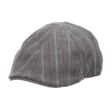Stetson Wildgrass Suit Stripe Ivy Cap in Charcoal