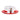 Steven Land Elliott Pinch Front Natural Straw Fedora in White / Red
