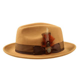 Steven Land Preston Wool Fedora in Butterscotch