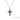 Gemstone Cross Pendant - Emerald