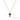 Stone Cross Pendant - 14K Gold Onyx