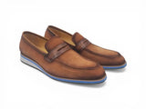 Carrucci Shoes Stylish Suede Penny Loafer in Brown