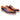 Carrucci Shoes Two-Tone Brogue Oxford Dress Shoe in Purple Cognac