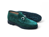 Carrucci Shoes Suede Ankle Boot with Horsebit