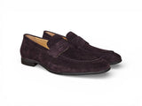 Suede Penny Loafer with Flexible Outsole