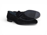 Suede Penny Loafer with Flexible Outsole — view 11