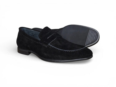 Suede Penny Loafer with Flexible Outsole — view 11