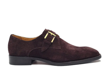 Carrucci Shoes Supple Suede Single Monk Strap Shoe