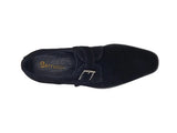 Carrucci Shoes Supple Suede Single Monk Strap Shoe