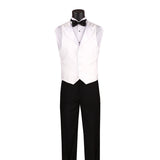 Vinci Black Regular Fit 3 Piece Tuxedo - T-2X
