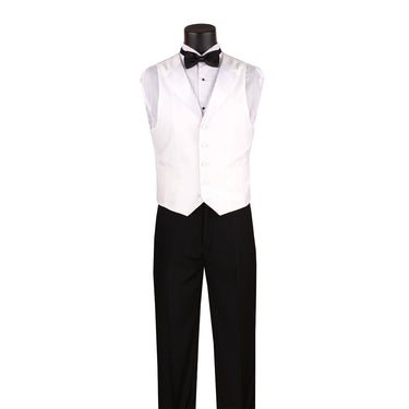 Vinci Black Regular Fit 3 Piece Tuxedo - T-2X