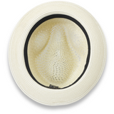 Ferrecci Castor in Tan Crushable Straw Fedora