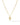 Stone Cross Pendant - 14K Gold Onyx