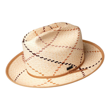 Tully Genuine Panama Straw Fedora in Natural #color_ Natural
