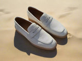 Carrucci Shoes Tumble Calfskin Penny Loafer