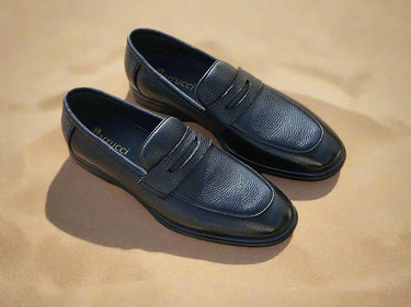 Carrucci Shoes Tumble Calfskin Penny Loafer