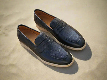 Carrucci Shoes Tumble Calfskin Penny Loafer