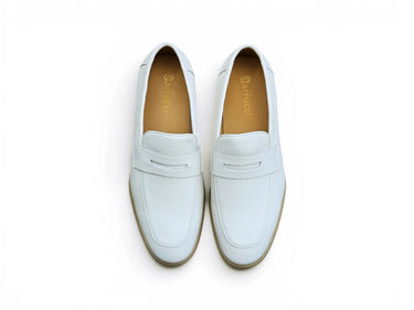 Carrucci Shoes Tumble Calfskin Penny Loafer